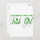 Irish Girl Postkarte (Vorne/Hinten)