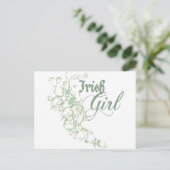 Irish Girl Postkarte (Stehend Vorderseite)