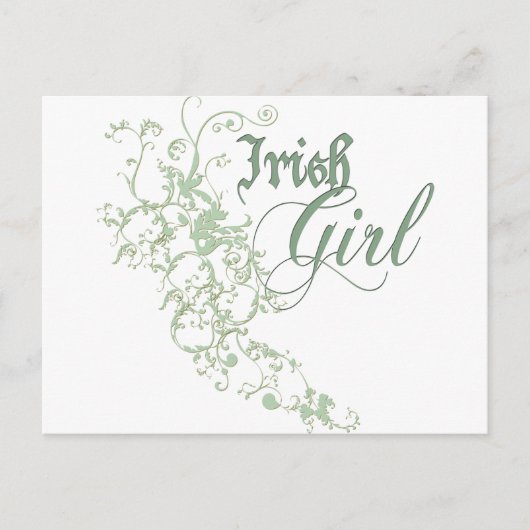 Irish Girl Postkarte (Vorderseite)