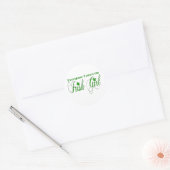 Irish Girl Runder Aufkleber (Umschlag)