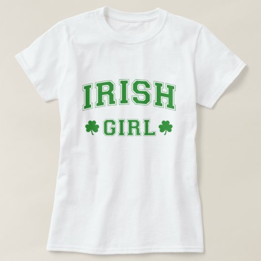 Irish Girl St. Patrick's Day T - Shirt (Design vorne)