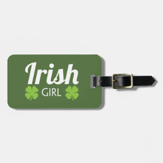 Irish Girl White Gepäckanhänger