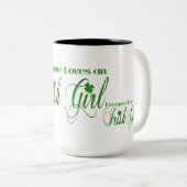 Irish Girl Zweifarbige Tasse (VorderseiteRechts)