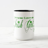 Irish Girl Zweifarbige Tasse (Mittel)