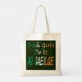 Irish Girls tun es als Gaeilge btcnt Tragetasche (Rückseite)