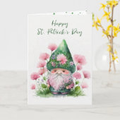 Irish Gnome Karte (Gelbe Blume)