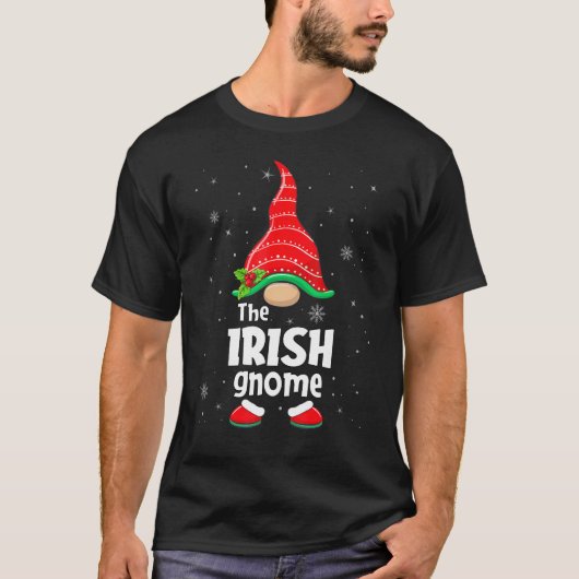 Irish Gnome Matching Family Group Christmas Party T-Shirt (Vorderseite)