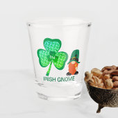 Irish Gnome Monogram Kleeblatt St Patricks Schnapsglas
