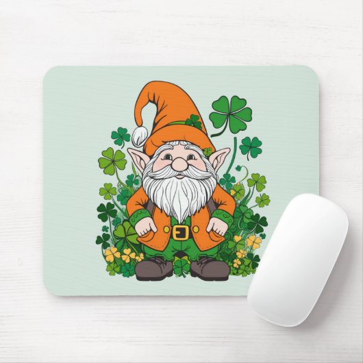 Irish Gnome Mousepad (Mit Mouse)