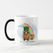 Irish Gnome Pot of Gold Custom St Patrick's Day Verwandlungstasse (Links)