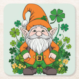 Irish Gnome Rechteckiger Pappuntersetzer