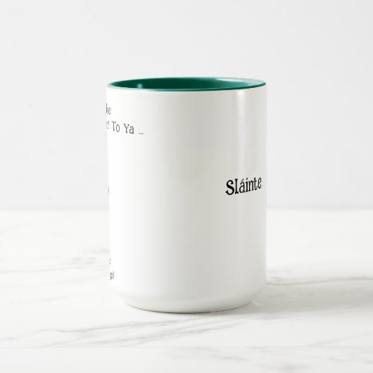 Irish Gnome St. Patarick's Day Tasse (Zentrum)
