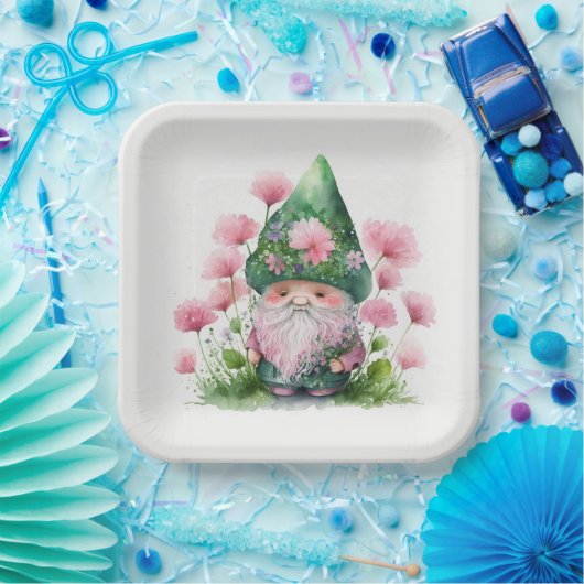 Irish Gnome St. Patrick's Day Party Pappteller (Party)