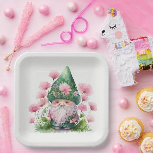 Irish Gnome St. Patrick's Day Party Pappteller (Party)