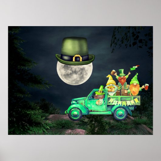 Irish Gnomes and Full Moon Shenanigans Poster (Vorne)