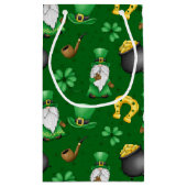 IRISH GNOMES KLEEBLATTS HORSESHOES GOLD POTS KLEINE GESCHENKTÜTE (Rückseite)