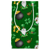 IRISH GNOMES KLEEBLATTS HORSESHOES GOLD POTS KLEINE GESCHENKTÜTE (Vorderseite)