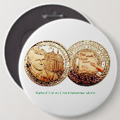 Irish Gold Coin für Abzeichen Button (Vorne & Hinten)