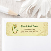 Irish Gold Monogram 0 Label (Insitu)