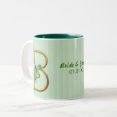 Irish Gold Monogram B Zweifarbige Tasse (Vorderseite Links)