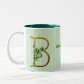 Irish Gold Monogram B Zweifarbige Tasse (Links)