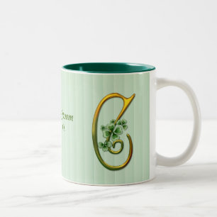 Irish Gold Monogram C Zweifarbige Tasse