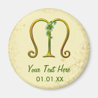 Irish Gold Monogram M Magnet