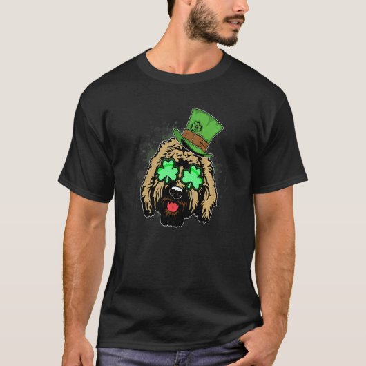 Irish Goldendoodle Doodle Dog St Patricks Day Pet T-Shirt (Vorderseite)