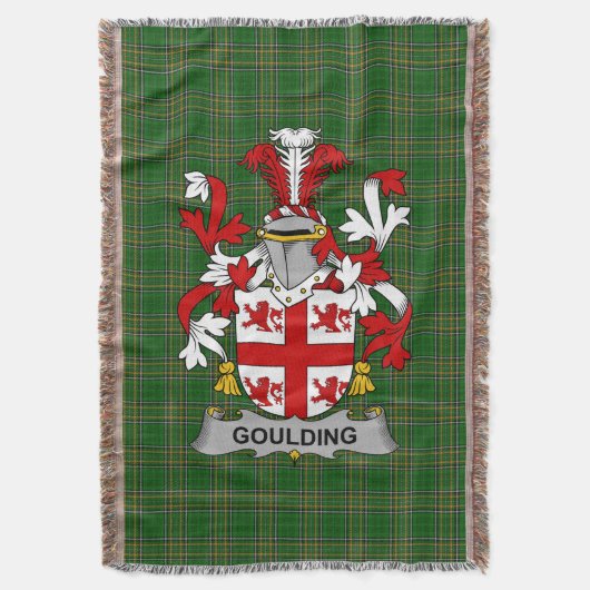 Irish Goulding oder O_Goillin Coat of Arms Family  Decke (Vorderseite Vertikal)