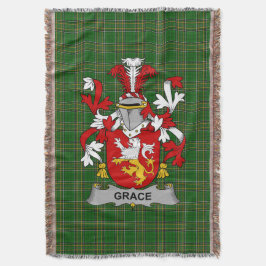 Irish Grace Coat of Arms Familienwappen Irland Decke