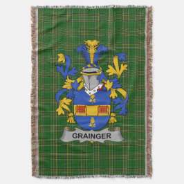 Irish Grainger Coat of Arms Familienwappen Irland Decke