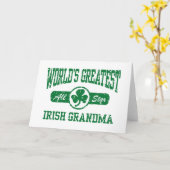 Irish Grandma Karte (Gelbe Blume)