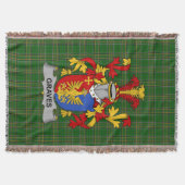 Irish Graves oder Greaves Coat of Arms Familienwap Decke (Vorderseite)