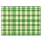 Irish Green and White Plaid  Tischdecke (Vorderseite (Horizontal))