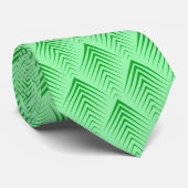 Irish Green Art Deco Muster Krawatte (Gerollt)