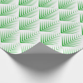 Irish Green Art-Deko Geometric Muster 2 Geschenkpapier (Ecke)
