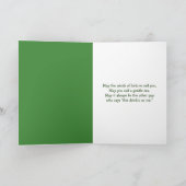 Irish Green Beer Geburtstag mit Namen Karte (Innenseite)