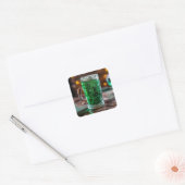 Irish Green Beer Quadratischer Aufkleber (Umschlag)