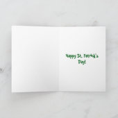 Irish Green Beer St Patricks Day Card Ankündigung (Innenseite)
