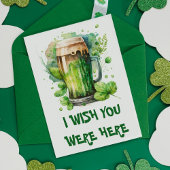 Irish Green Beer St Patricks Day Card Ankündigung