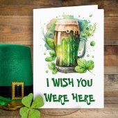 Irish Green Beer St Patricks Day Card Ankündigung