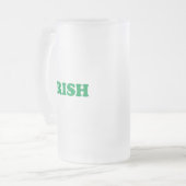 Irish Green Briefe Mattglas Bierglas (Vorderseite Links)