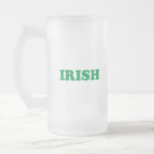Irish Green Briefe Mattglas Bierglas (Links)