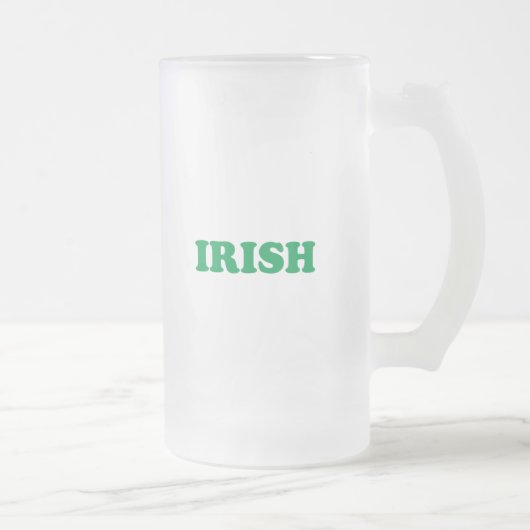 Irish Green Briefe Mattglas Bierglas (Rechts)