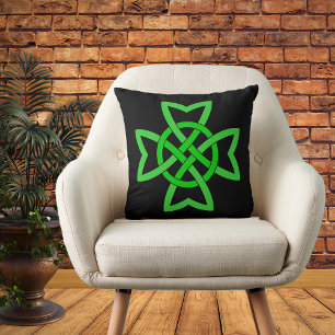 Irish Green Celtic Knot Kissen