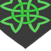 Irish Green Celtic Knot Kurzer Tischläufer (Ecke)