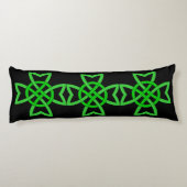 Irish Green Celtic Knot Seitenschläferkissen (Rückseite)