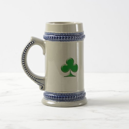 Irish Green Clover Kleeblatt Bierglas (Links)