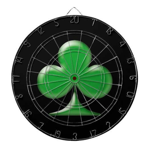 Irish Green Clover Kleeblatt Dartscheibe (vorne)