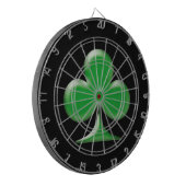 Irish Green Clover Kleeblatt Dartscheibe (Vorderseite Links)